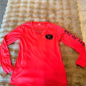 Vibrant Long Sleeve V-Neck Top